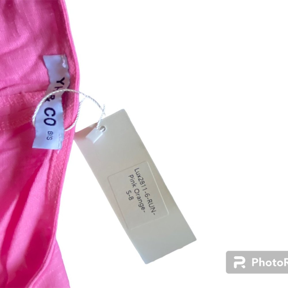 Pink top with tie together skirt